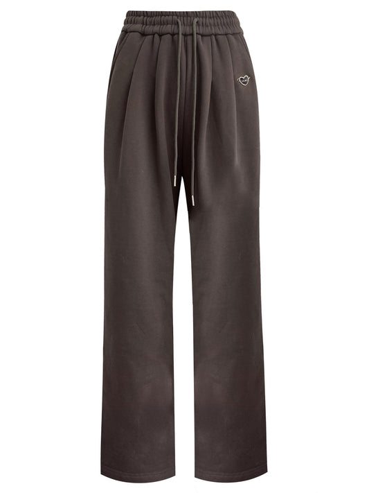 Double Pleated High Waist Relaxed Straight Pants