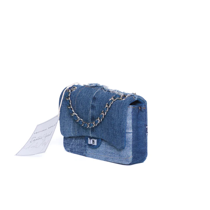 MULTI DENIM  Vintage Chain Bag SMALL(New Drop)