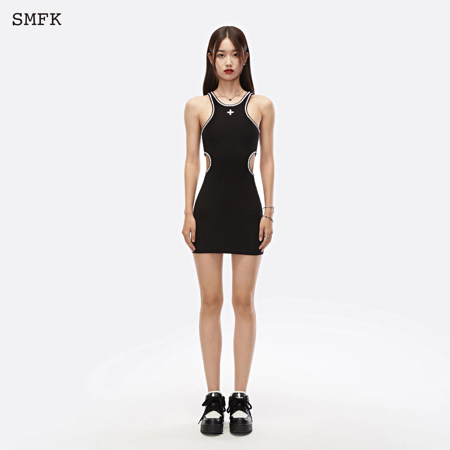 Compass Fight Cashmere Skirt Black