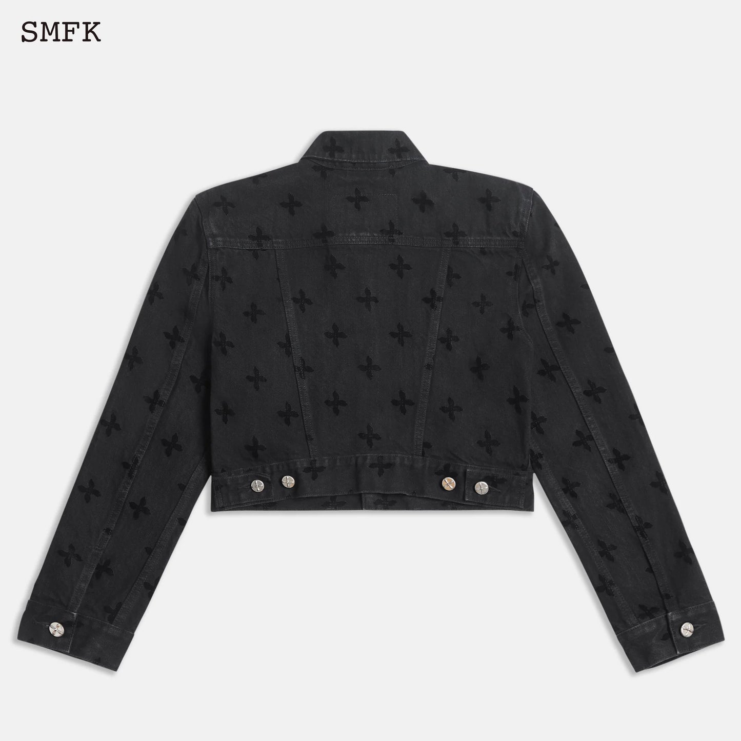 Garden Midnight Biker Denim Short Jacket
