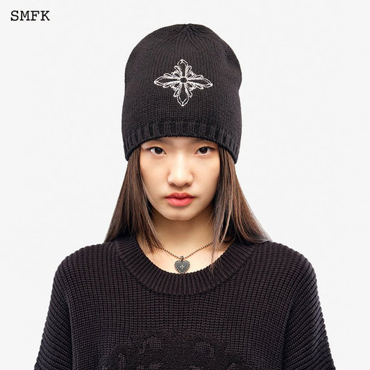 Compass Woolen Hat Black