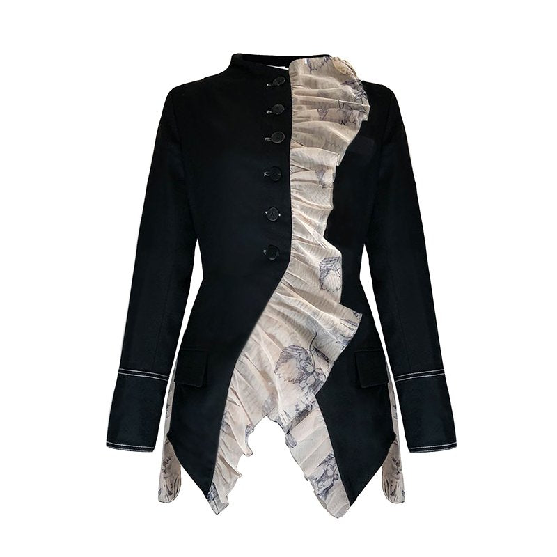 The Little Women Fruits Print Blazer Black