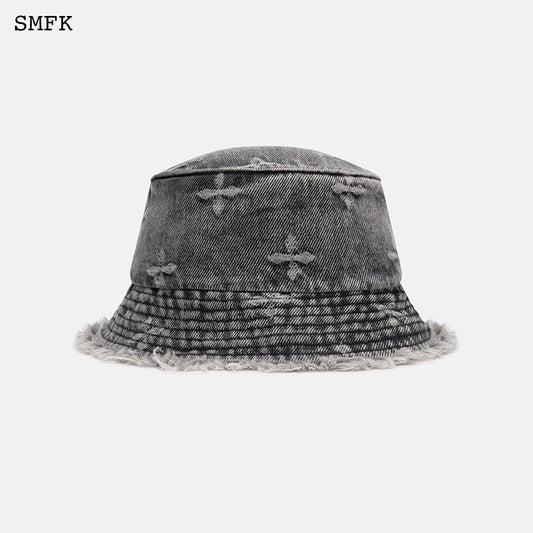 Denim Print Hats