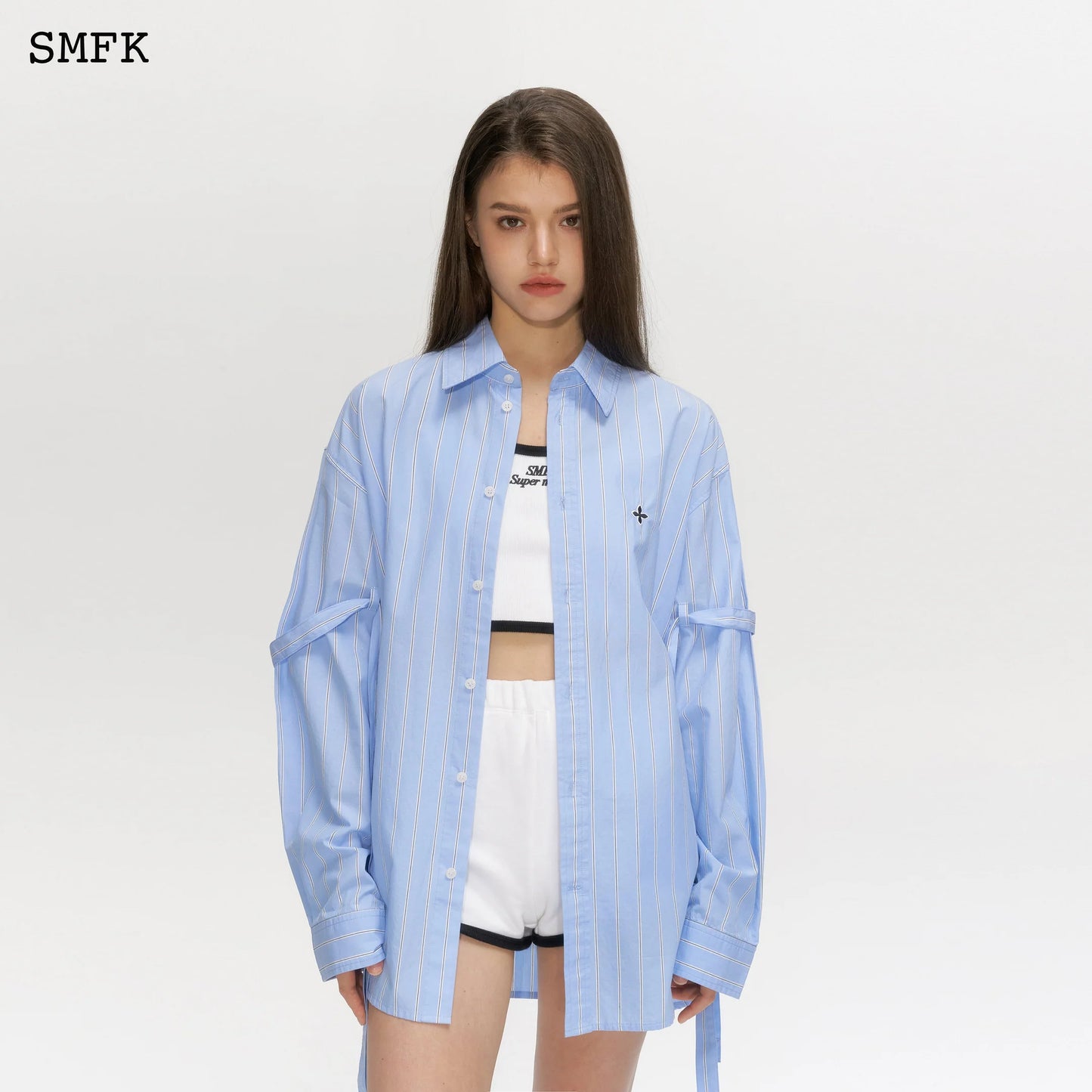Wild World Sky Blue Stripe Shirt