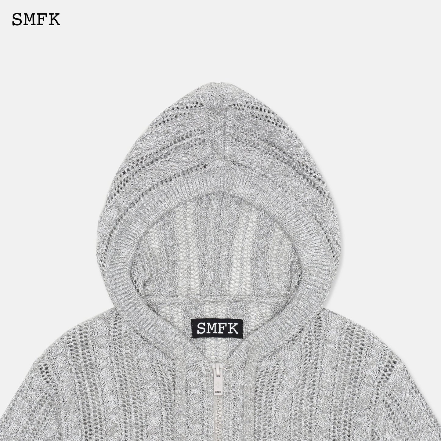 Wilderness Grey Starlight Knitted Hoodie