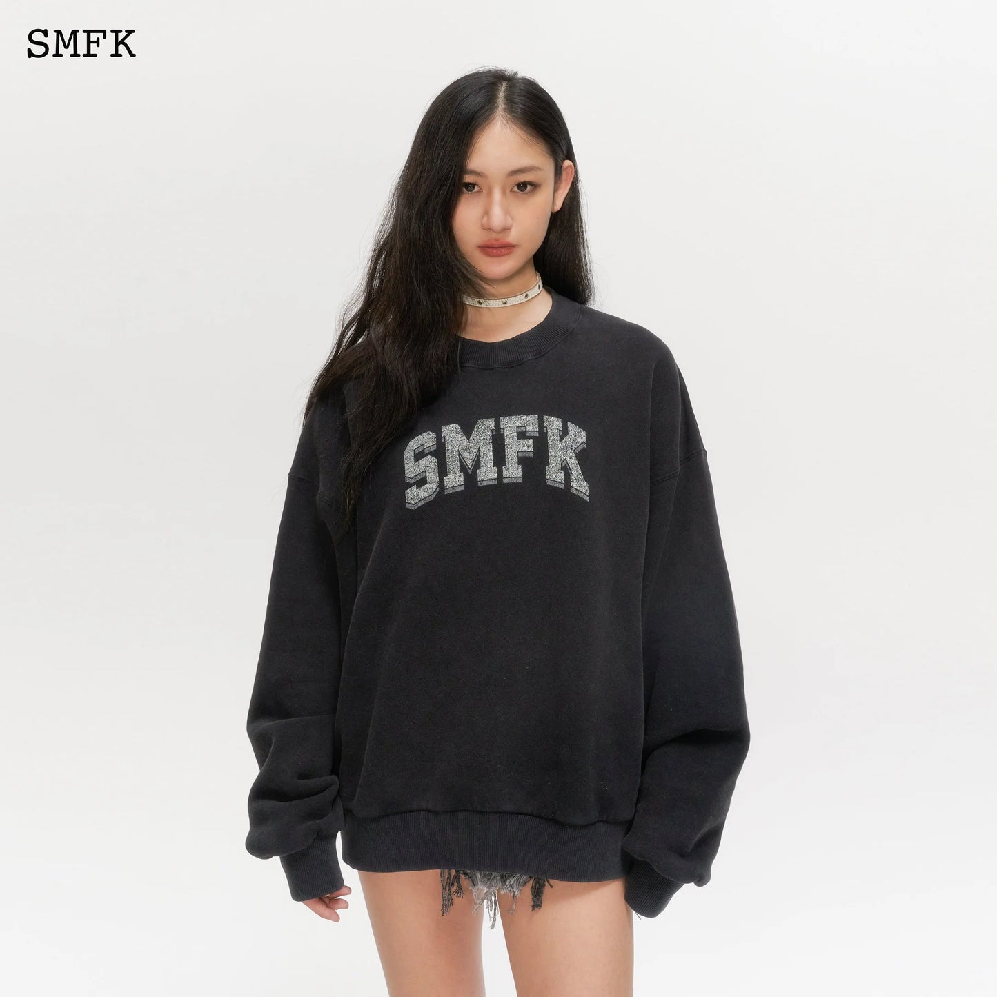 Vintage Campus Loose Hoodie