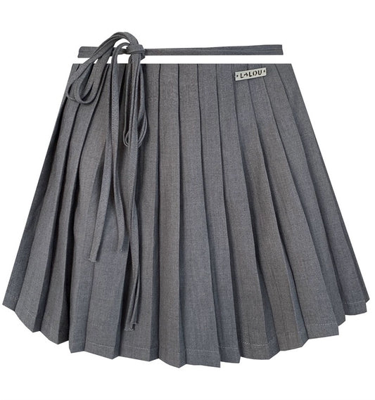Design Sense Asymmetrical Pleated Skirt