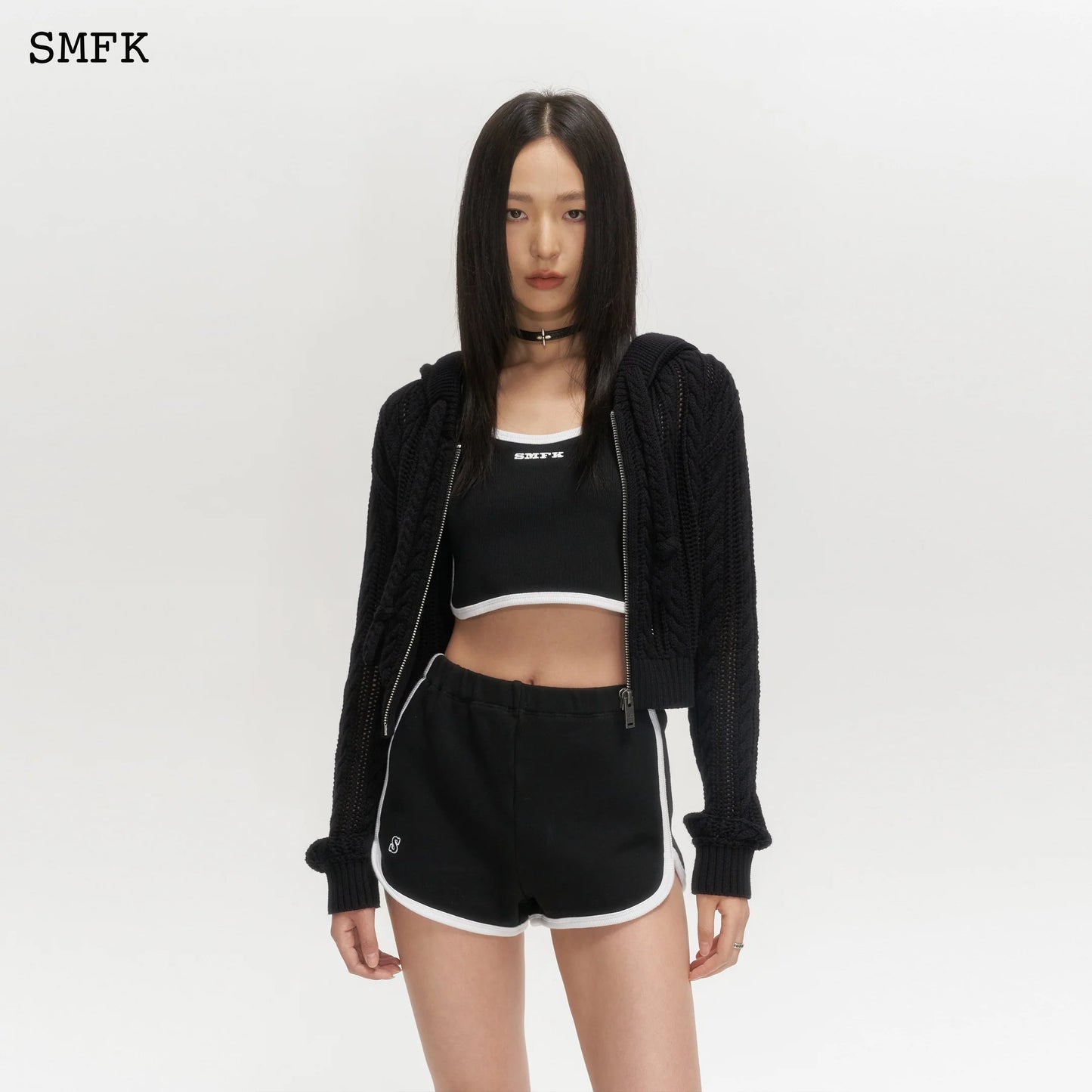 Wilderness Black Knitted Hoodie