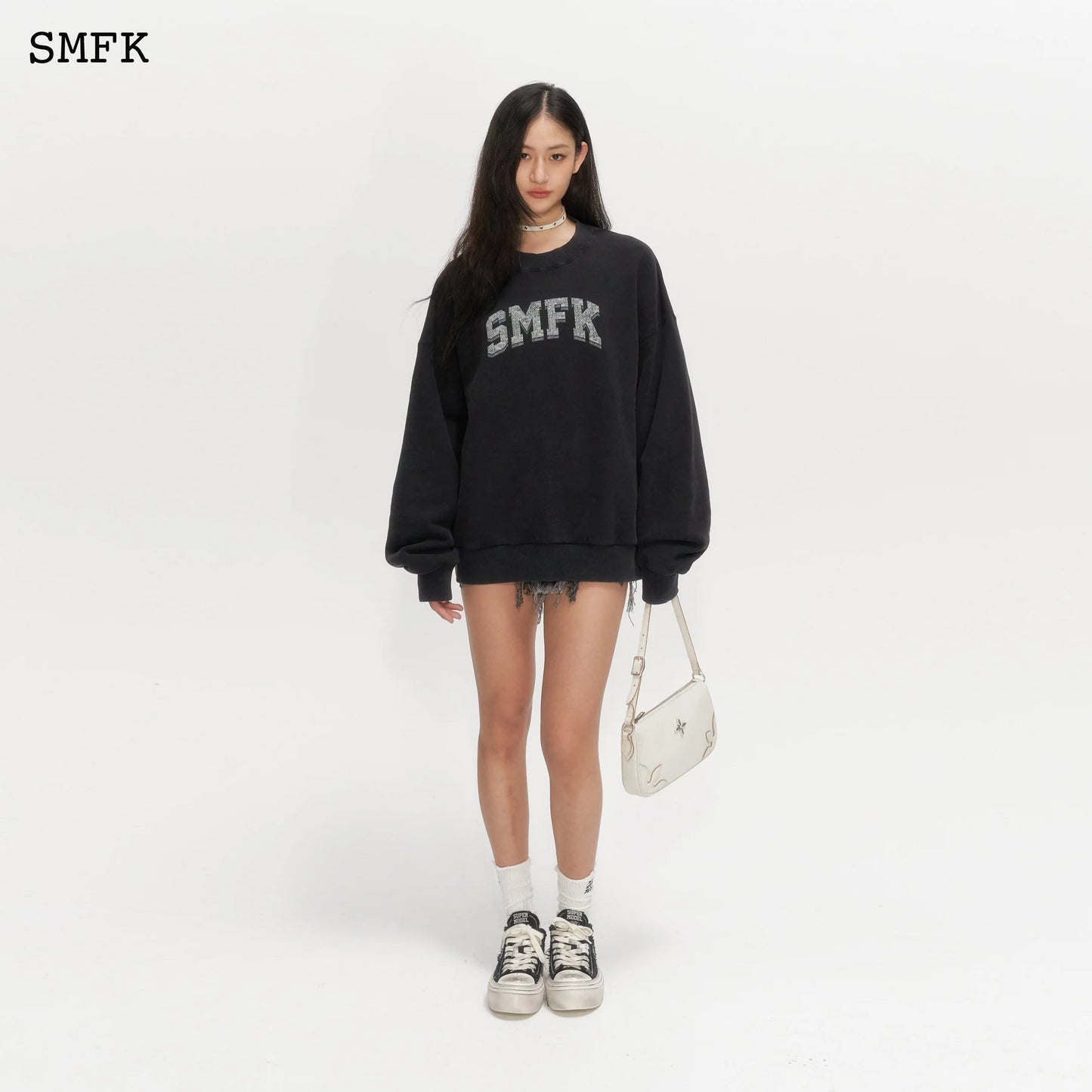 Vintage Campus Loose Hoodie