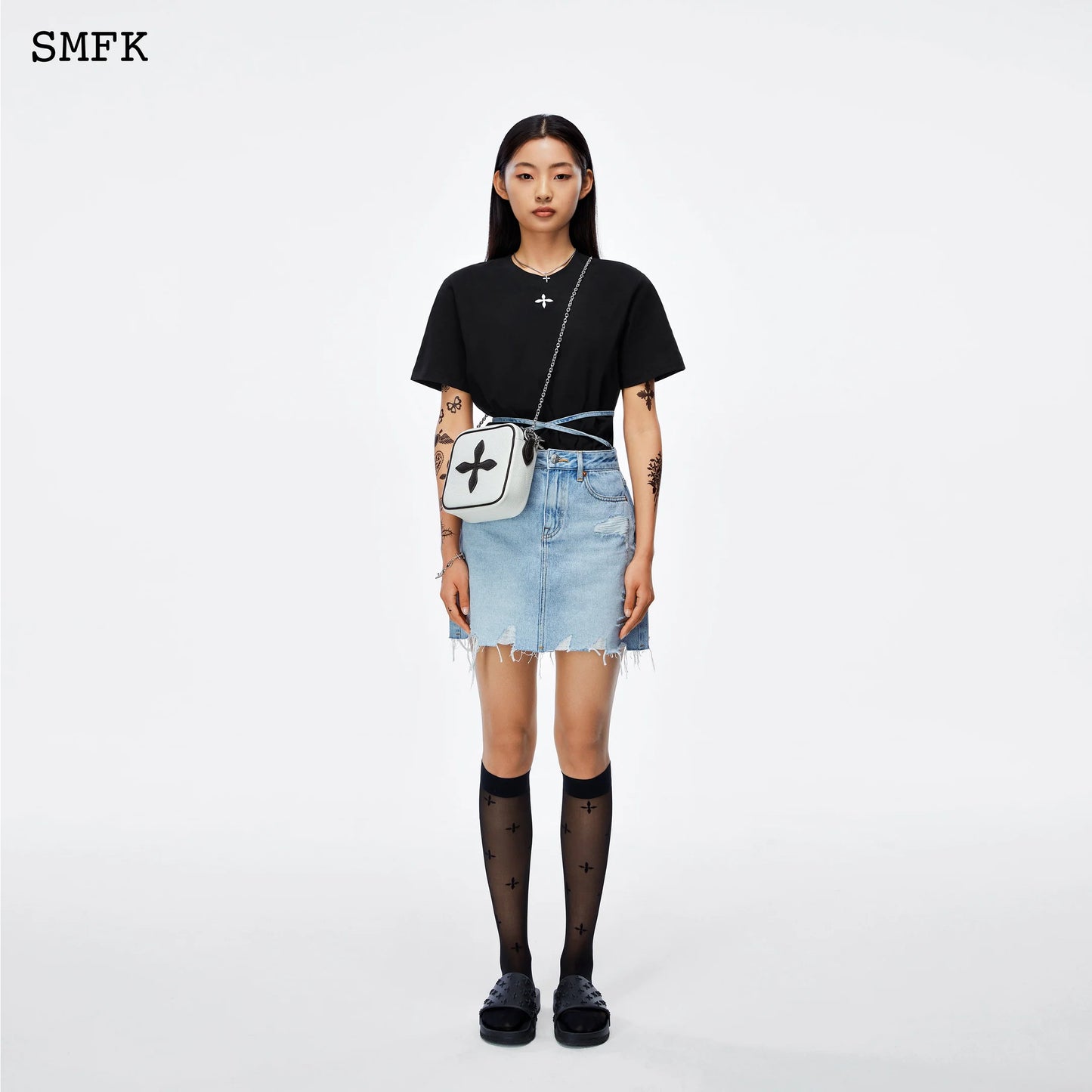 Black Compass Biker Tee