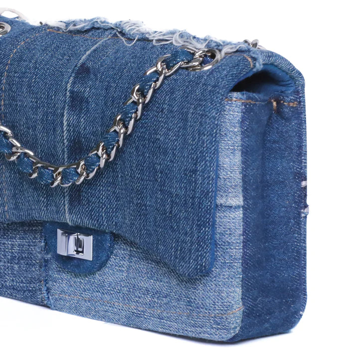 MULTI DENIM  Vintage Chain Bag SMALL(New Drop)