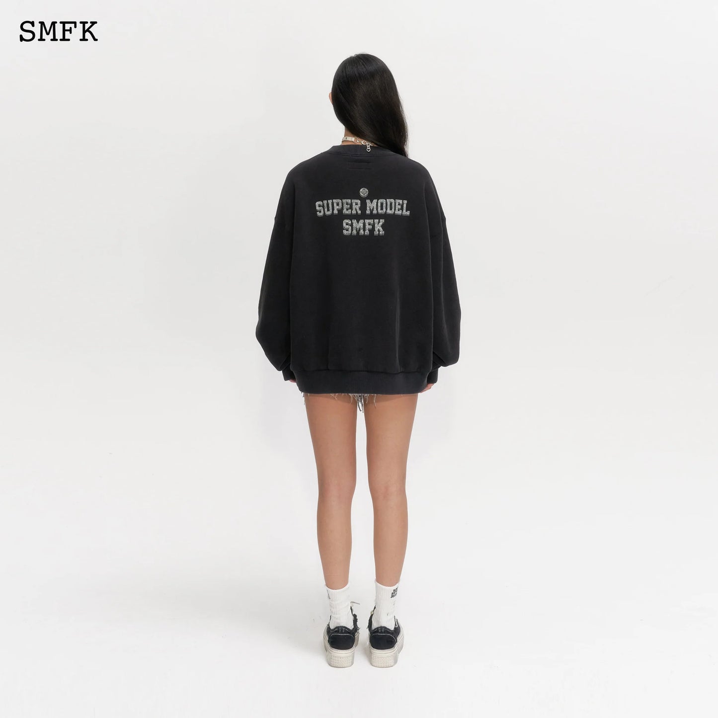 Vintage Campus Loose Hoodie