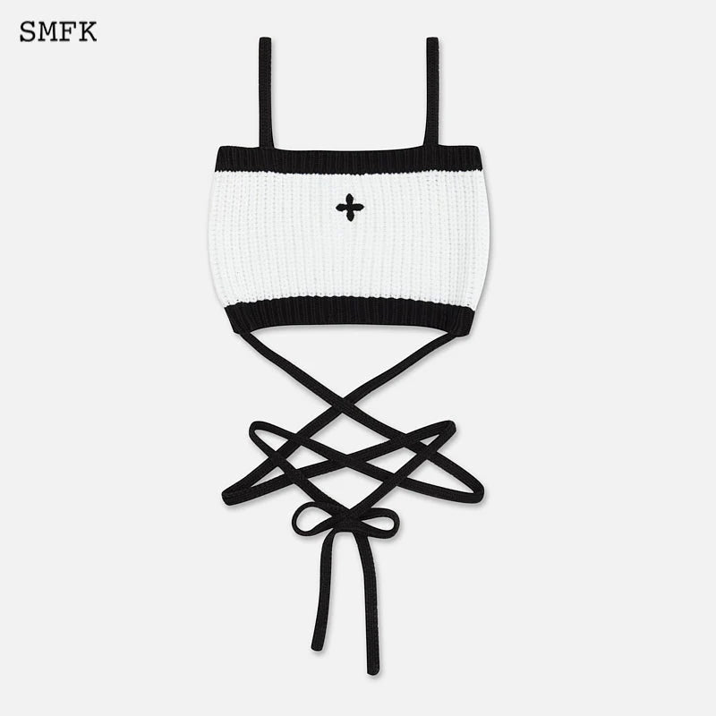 Mermaid Vintage Knitted Camisole White