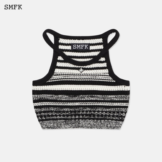 Wilderness Black and White Knitted Vest