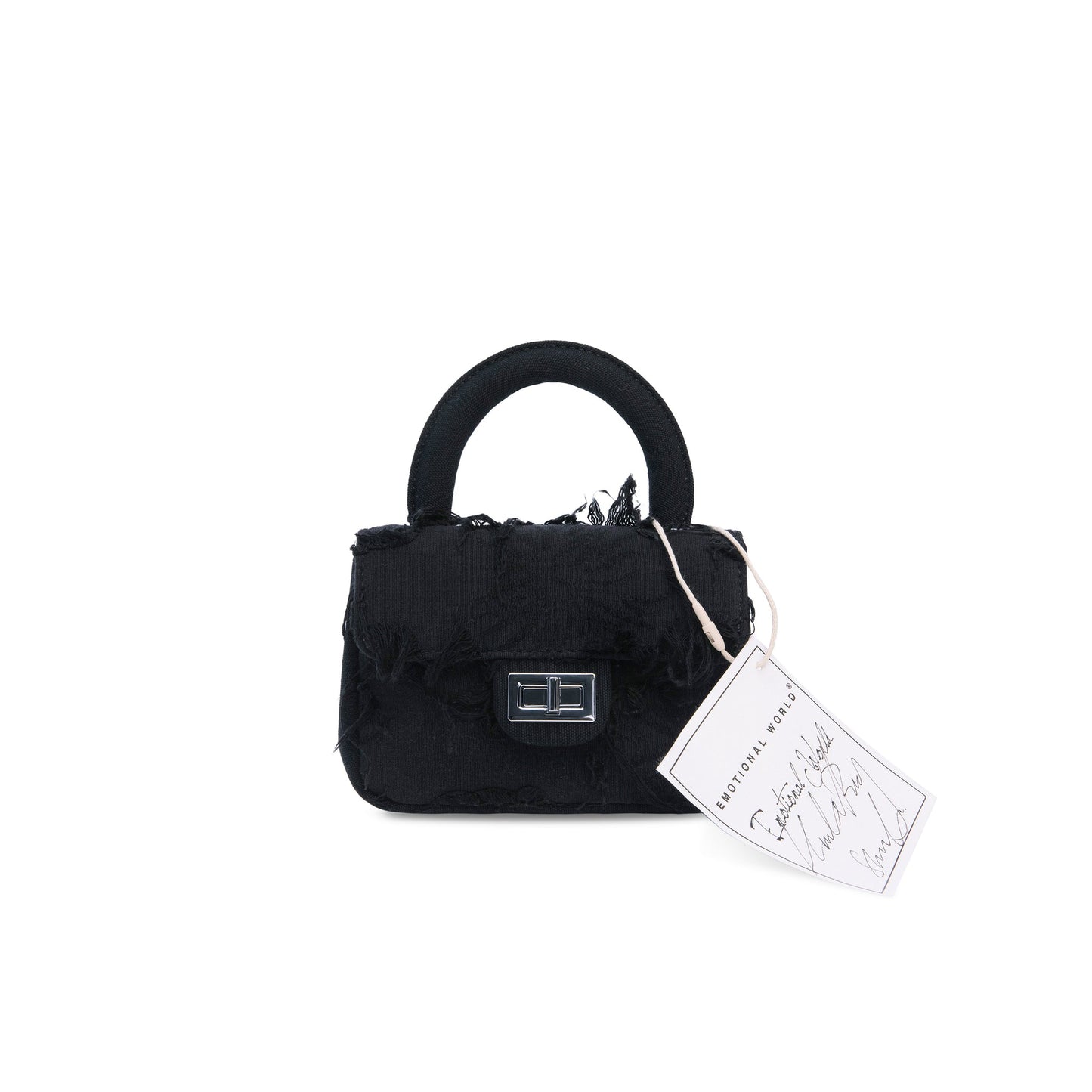 BLACK NAVY  Vintage Handle Bag Set SMALL(New Drop)