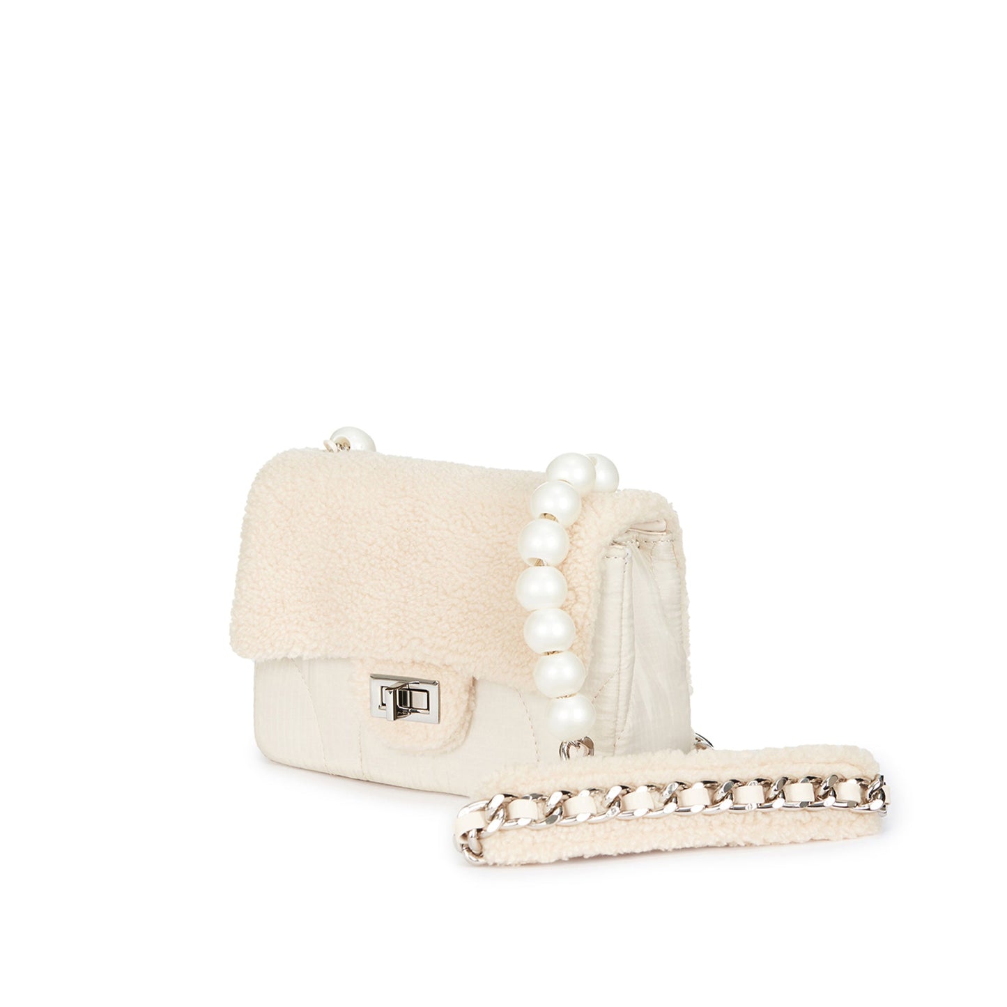 BEIGE Vintage Chain Bag SMALL