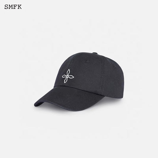 Compass Black Night Flower Vintage Baseball Cap Black